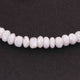 1 Strand White Silverite Faceted Rondelles - Roundel Beads 8mm 8 Inches BR2809 - Tucson Beads