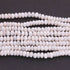 1 Strand White Silverite Faceted Rondelles - Roundel Beads 8mm 8 Inches BR2809