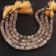 1 Strand Golden Rutile Smooth Rondelles - Golden Rutile Smooth Roundelle Beads 6mm-7mm 9 Inches BR1060 - Tucson Beads
