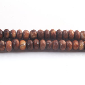 1 Strand Natural Mookaite Faceted Beads Mookaite Rondelle Beads Mookaite Gemstone   9mm-10mm -8 Inches BR1057 - Tucson Beads