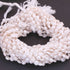 1 Strand White Silverite Stone Faceted Coin Briolettes, Gemstone Briolettes 8mm-9mm 15 inch BR3497