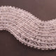 1  Strand Crystal Quartz Smooth Roundelles - Plain Semiprecious Rondelles  - 8mm -9 Inches BR02709 - Tucson Beads