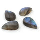 4 Pcs Amazing Labradorite Smooth Cabochon Spectrolite - Pear Shape Multi Fire Loose Gemstone -22mmx13mm-19mmx11mm LGS044 - Tucson Beads