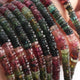 1 Long Strand Multi Tourmaline Smooth Heishi Tyre Shape Gemstone Beads -Wheel Briolettes Beads - 6mm-17 Inches BR03021 - Tucson Beads