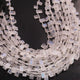 1  Long Strand White Rainbow Moonstone Faceted Briolettes  -Fancy Shape Briolettes  -  6mmx4mm-7mmx5mm -8 Inches BR02760 - Tucson Beads