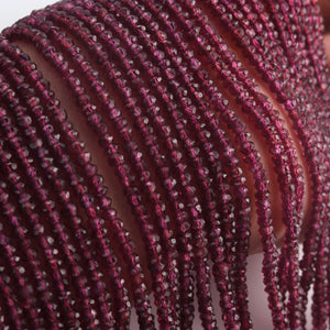1 Strand Amazing Violet Garnet Faceted Rondelles Beads-Gemstone Roundelles Beads -3mm-13 Inch BR03029 - Tucson Beads