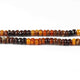 1 Long Strand Brown Tiger Eye Smooth Rondelles - Smooth Rondelle Beads 7mm-9mm 16 Inchs BR410 - Tucson Beads