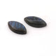 2 Pcs Amazing Labradorite Smooth Cabochon Spectrolite - Marquise Shape Multi Fire Loose Gemstone -34mmx16mm LGS049 - Tucson Beads