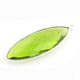 4 Pcs Peridot Faceted Marquise Shape 925 Silver Plated Pendant   39mmx14mm  PC109 - Tucson Beads