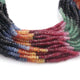 1 Strand Beautiful  Multi Sapphire Faceted Rondelles - Gemstone Roundelles  Beads  -3mm-15 Inch- BR03027 - Tucson Beads