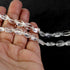 1 Strands Crystal Quartz Smooth Briolettes - Oval Shape Beads 12mmx8mm-10mmx8mm 13 Inches BR406