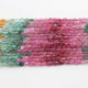 1 Strand Beautiful Multi Sapphire Smooth Briolettes Oval Shape Gemstone Beads-6mmx4mm-4mmx4mm-16 Inches -BR03024 - Tucson Beads