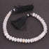 1 Strand Silverite Chalcedony Faceted Rondelles - Silverite Roundel Beads 7mm 8 Inches BR3453