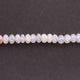 1 Strand Silverite Chalcedony Faceted Rondelles - Silverite Roundel Beads 7mm 8 Inches BR3453 - Tucson Beads
