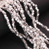 5 Strands 925 Silver Plated Copper Tiny Diamond Cut Cubes Beads, Small Beads, Jewelry Making Tools, 3mm8 Inches, GPC055