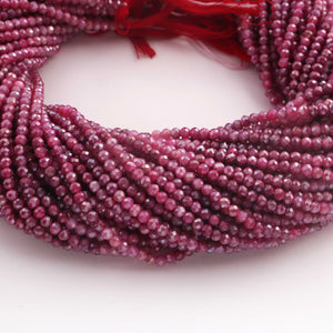 1 Strand Pink Silverite Faceted Gemstone Balls Beads - Silverite Faceted Round Ball Bead 3mm 12.5 Inch RB0475 - Tucson Beads