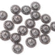 1 Pc Pave Diamond Antique Finish Flower Half Cap Beads 925 Sterling Silver - Pave Jewelry Bead 9mm PDC1023 - Tucson Beads