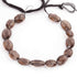1  Strand Smoky Quartz Faceted   Briolettes -Oval Shape  Briolettes  9mm-13mm-8 Inches BR3425