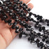 1 Strands Excellent Quality Black Onyx Faceted Pear Drop Briolettes - 8mmx6mm-11mmx7mm 9 Inch BR484