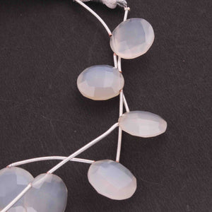 1 Strand Natural  Chalcedony Faceted Round Shape Beads Briolettes - 16mm 8 Inches BR3471 - Tucson Beads