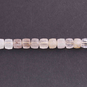 1 Strand Golden Rutile Cubes Briolettes - Golden Rutile Box Shape Beads 8mm-11mm 8 Inches BR3475 - Tucson Beads