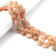1 Strand Peach Moonstone Faceted Briolettes - Heart Gemstone Beads  9mm-12mm 8 Inches BR1283 - Tucson Beads
