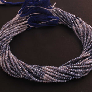 1 Strand Blue Silverite Faceted Gemstone Balls Beads - Silverite Faceted Round Ball Bead 3mm 13 Inch RB0480 - Tucson Beads