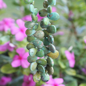 1 Strand Natural Sleeping Beauty Turquoise Faceted Big Size Pear Drop Briolettes -Arizona Turquoise Pear -8mmx11mm-11mmx16mm 9 Inches BR470 - Tucson Beads