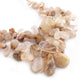 1  Long Strand  Golden Rutile Smooth Briolettes -Pear Shape  Briolettes 9mmx9mm-23mmx14mm 9 Inches BR2644 - Tucson Beads