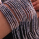 1 Strand Blue Silverite Faceted Gemstone Balls Beads - Silverite Faceted Round Ball Bead 3mm 13 Inch RB0480 - Tucson Beads