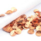 45 Pcs Wavy Disc With Mat Finish Rose Gold Copper Beads - Potato Chips Beads 16mm GPC628 - Tucson Beads