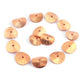 45 Pcs Wavy Disc With Mat Finish Rose Gold Copper Beads - Potato Chips Beads 16mm GPC628 - Tucson Beads