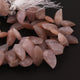 1 Strand Chocolate Moonstone Faceted Briolettes - Horn Shape Moonstone Briolettes  23mmx11mm-17mmx9mm - 9.5 Inches BR4091 - Tucson Beads