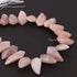 1 Strand Chocolate Moonstone Faceted Briolettes - Horn Shape Moonstone Briolettes  23mmx11mm-17mmx9mm - 9.5 Inches BR4091