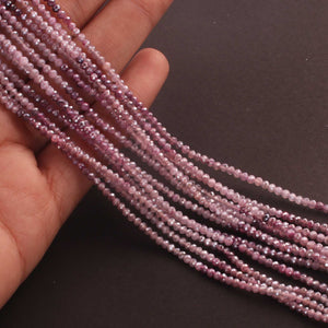 1 Strand Pink Silverite Faceted Gemstone Balls Beads - Silverite Faceted Round Ball Bead 2mm 13 Inch RB0481 - Tucson Beads