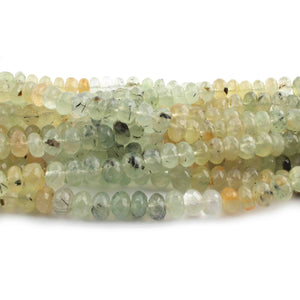 1  Strand Prehnite Faceted Roundels - Round Shape Ball Beads 10mm -8 Inches BR3907 - Tucson Beads