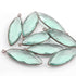 8 Pcs Apatite Faceted Marquise Shape Oxidized Silver Plated Pendant 39mmx13mm  PC246