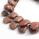1 Strand Natural Unakite Faceted Pentagon Shape Briolettes - Jewelry Making Supplies - 13mmx16mm-14mmx20mm 9 Inch BR606 - Tucson Beads