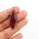 9 Pcs Garnet  Faceted Marquise Shape Oxidized Silver Plated Pendant   39mmx13mm  PC115 - Tucson Beads
