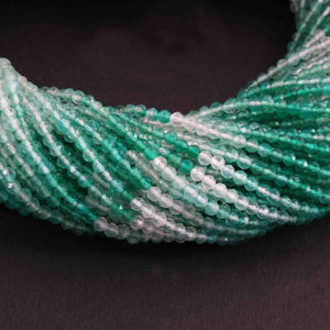 5 Long Strand Shaded Green Onyx Faceted Rondelles - Gemstone Round Balls Beads  2mm-12.5 Inches RB491 - Tucson Beads