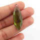 7 Pcs Peridot Faceted Marquise Shape Oxidized Silver Plated Pendant 39mmx13mm  PC244 - Tucson Beads