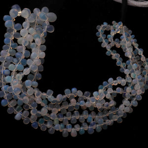 1 Strand Natural Ethiopian Opal Smooth Tear Drop Briolettes - Welo Opal Tear Drop Shape Beads 3mmx3mm-10mmx6mm 16 Inch BRU106 - Tucson Beads