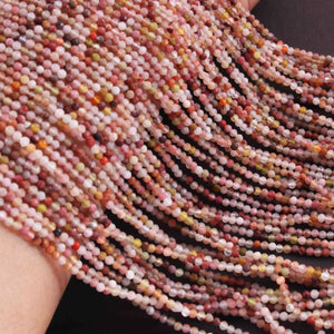 5 Strand Mix Stone Faceted Balls - Mix Stone Ball Beads Gemstone Beads -2mm- 12.5 Inches RB501 - Tucson Beads