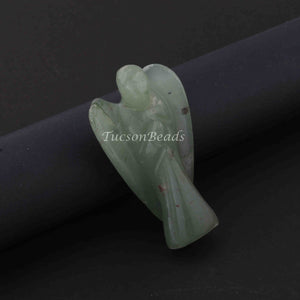 Seven Chakra Angel Salenite Reiki Crystal Green Amethyst Stone Crystal Quartz  Gemstone Reiki Healing 53mmx28mm Hs303 - Tucson Beads