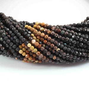 5 Strand Mix Stone Faceted Balls - Mix Stone Ball Beads Gemstone Beads -2mm- 12.5 Inches RB493 - Tucson Beads