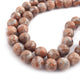 1 Long Strand Peach Moon Stone Faceted Round Bolls -  Faceted Bolls Beads - 10mm 8 Inches BR1625 - Tucson Beads