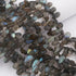 1 Long  Strand Labradorite  Faceted Briolettes -Pear Shape Briolettes - 7mmx5mm-12mmx7mm - 9.5 inch BR0434