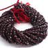 1 Long  Strand Mozambique Garnet Faceted Briolettes - Oval Shape  Briolettes - 5mm-7mm 13 Inches BR02405