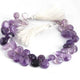 1 Long Strand Amethyst Smooth Briolettes - Assorted Shape Briolettes -9mmx11mm-10mmx12mm- 10 Inches BR1352 - Tucson Beads