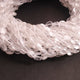 1 Strand Crystal Quartz  Faceted Briolettes - Oval Shape Briolettes  5mm-7mm - 12 Inches BR02406 - Tucson Beads